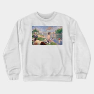 Final Study for Bathers at Asnieres by Georges Seurat Crewneck Sweatshirt